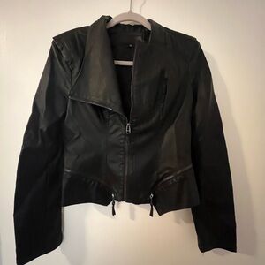 Women's Black Leather Jacket